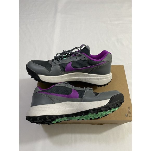 New Mens Size 12 Grey Purple Nike ACG Lowcate Running Shoes DX2256 002